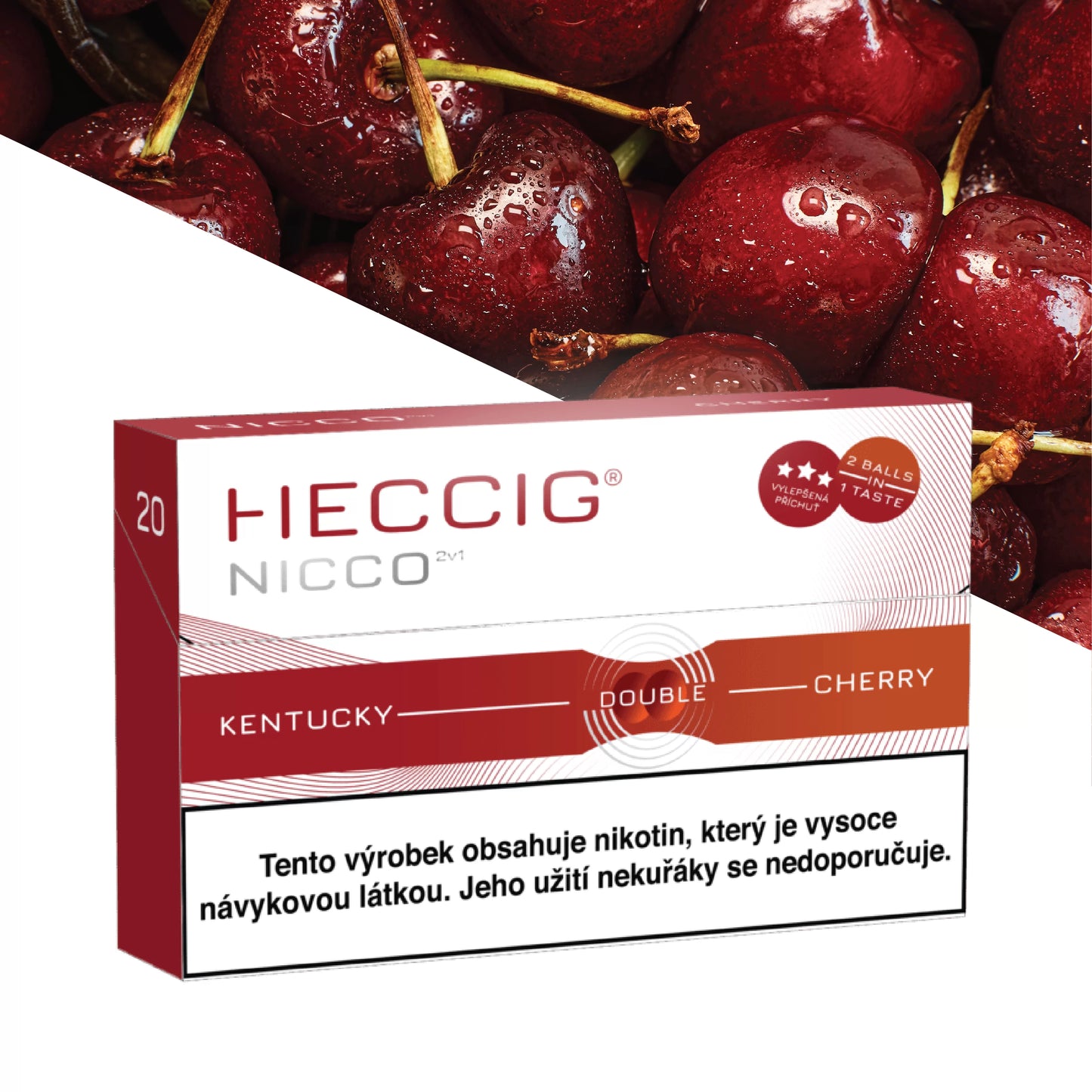 Heccig Nicco Cherry kaitinamosios lazdelės